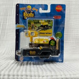 2006 Learning Curve Bob Builder Generator Diecast w Trailer Take Along lights up